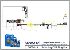 500ML-5L olio lubrifikatzaile betetzeko linea automatikoa